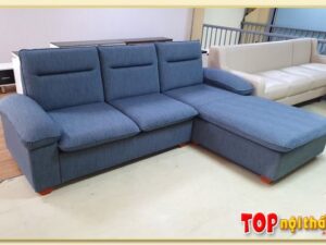 Hình ảnh Ghế sofa nỉ chữ L đẹp hiện đại và sang trọng SofTop-0264