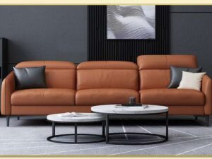 Hình ảnh Kê sofa văng bọc da 3 chỗ cho phòng khách đẹp hiện đại Softop-1586