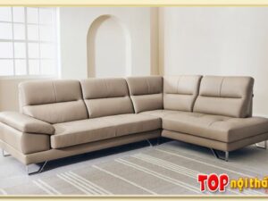 Hình ảnh Mẫu ghế sofa góc vuông đẹp hiện đại SofTop-0877