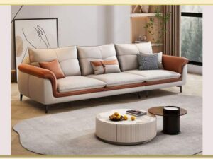 Hình ảnh Mẫu ghế sofa văng da 3 chỗ thiết kế đơn giản Softop-1689