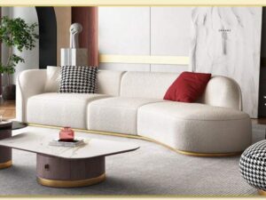 Hình ảnh Sofa góc nhỏ bọc nỉ đẹp nghệ thuật Softop-1397