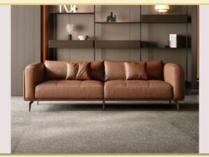 Hình ảnh Bài trí ghế sofa văng bọc da trong phòng khách Softop-1577