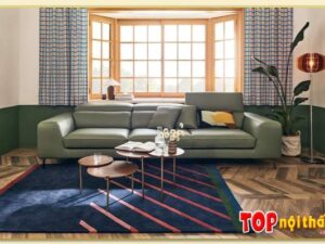 Hình ảnh Chụp chính diện ghế sofa văng bọc da SofTop-0913