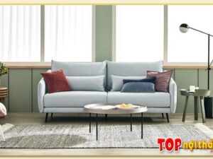 Hình ảnh Chụp chính diện ghế sofa văng nỉ đẹp SofTop-0952