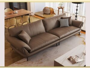 Hình ảnh Góc nghiêng mẫu sofa văng da 2 chỗ tay bẻ Softop-1780