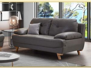 Hình ảnh Góc nghiêng sofa văng da nhỏ gọn đẹp xinh Softop-1660