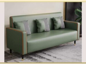 Hình ảnh Kê sofa văng da nhỏ gọn sát tường đẹp Softop-1568