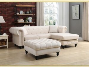 Hình ảnh Bài trí sofa góc chữ L đẹp sang trọng cho phòng khách Softop-1414