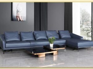 Hình ảnh Bài trí sofa góc da trong phòng khách đẹp Softop-1465