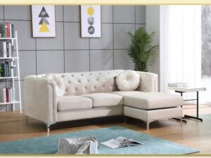 Hình ảnh Bài trí sofa góc L trong phòng khách đẹp Softop-1416