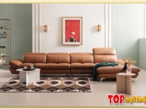 Hình ảnh Chụp chính diện ghế sofa chữ L đẹp SofTop-0868