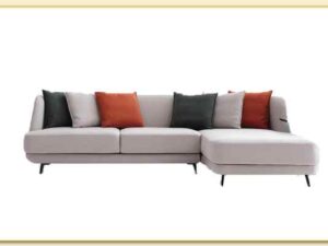 Hình ảnh Chụp chính diện ghế sofa góc nỉ đẹp xinh Softop-1488