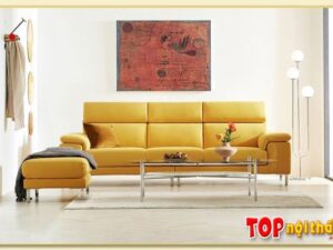 Hình ảnh Chụp chính diện ghế sofa văng 3 chỗ Softop-1023