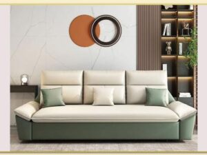 Hình ảnh Chụp chính diện ghế sofa văng bọc da Softop-1690