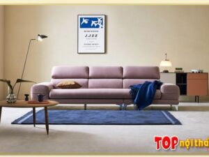 Hình ảnh Chụp chính diện ghế sofa văng nỉ 3 chỗ Softop-1042