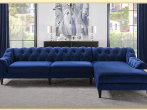 Hình ảnh Chụp chính diện mẫu ghế sofa góc nỉ Softop-1408