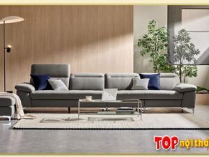 Hình ảnh Chụp chính diện mẫu ghế sofa văng bọc nỉ SofTop-0962