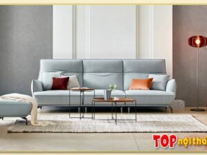 Hình ảnh Chụp chính diện mẫu ghế sofa văng nỉ SofTop-0949