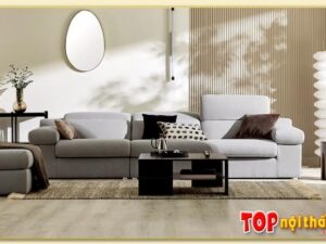 Hình ảnh Chụp chính diện mẫu ghế sofa văng nỉ SofTop-0973