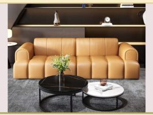 Hình ảnh Chụp chính diện sofa văng da dáng to bản Softop-1632