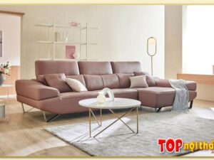 Hình ảnh Chụp góc nghiêng mẫu sofa da đẹp SofTop-0822