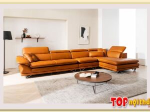 Hình ảnh Chụp góc nghiêng sofa da góc đẹp SofTop-0887