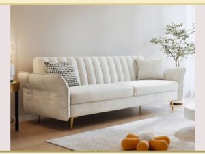 Hình ảnh Chụp góc nghiêng sofa văng nỉ tay bành bẻ Softop-1730