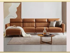 Hình ảnh Ghế sofa da góc chữ L cỡ lớn đẹp sang trọng Softop-1665