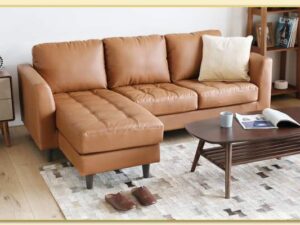 Hình ảnh Ghế sofa góc da nhỏ gọn mini đẹp hiện đại Softop-1770