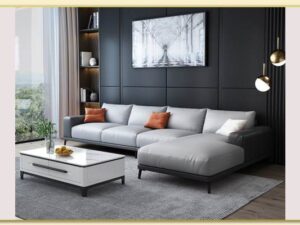 Hình ảnh Ghế sofa góc L bọc da cỡ lớn đẹp hiện đại Softop-1718