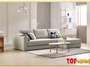 Hình ảnh Ghế sofa góc nỉ hình chữ L đẹp SofTop-0944