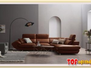 Hình ảnh Ghế sofa góc tròn đẹp sang trọng SofTop-0846