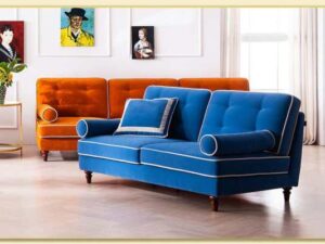 Hình ảnh Góc nghiêng ghế sofa văng bọc nỉ Softop-1129