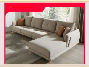 Hình ảnh Góc nghiêng mẫu sofa góc nỉ kích thước lớn Softop-1827