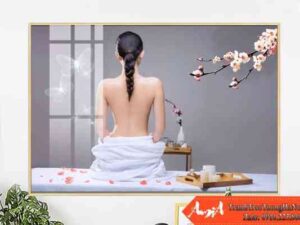 Tranh treo tường Spa massage thư giãn toàn thân AmiA 0703252024