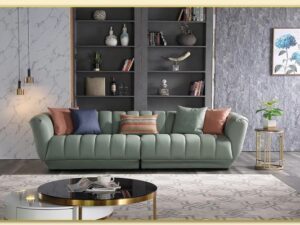 Hình ảnh Kê sofa văng da sát tường cho phòng khách Softop-1472