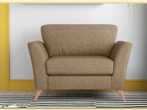 Hình ảnh Mẫu ghế sofa đơn nhỏ mini màu nâu đẹp Softop-1255