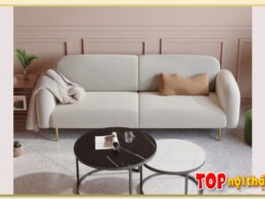 Hình ảnh Mẫu ghế sofa văng nỉ cỡ nhỏ kiểu dáng hiện đại Softop-1551