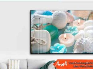 Tranh treo tường Spa nền thơm và xà phòng tắm đẹp AmiA 0405092024