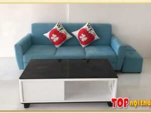 Hình ảnh Sofa bọc nỉ dáng văng 3 chỗ đơn giản mà đẹp SofTop-0573