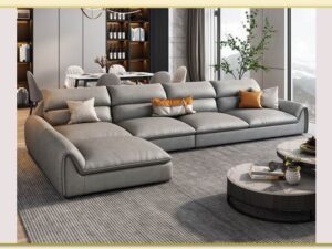 Hình ảnh Sofa da góc chữ L kích thước lớn đẹp sang trọng Softop-1649