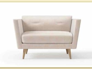 Hình ảnh Sofa đơn 1 chỗ ngồi bọc nỉ màu kem Softop-1251