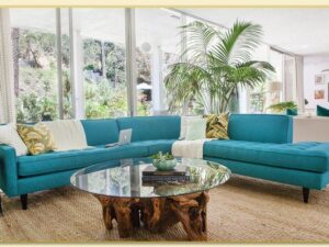 Hình ảnh Sofa góc chữ L bài trí trong phòng khách đẹp Softop-1332