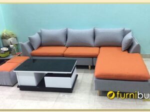 Hình ảnh Sofa góc chữ L bọc nỉ thiết kế đơn giản mà đẹp SofTop-0226