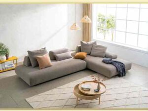 Hình ảnh Sofa góc nỉ đẹp thiết kế chân thấp Softop-1098