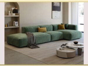 Hình ảnh Sofa nỉ góc chữ L độc đáo bài trí sát tường Softop-1681