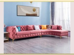 Hình ảnh Sofa nỉ góc tân cổ điển kích thước lớn đẹp sang trọng Softop-1678