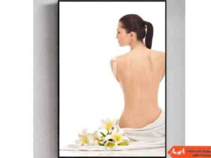 Tranh treo tường Spa hình ảnh cô gái có nàn da body đẹp AmiA 0303252024