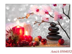 Tranh treo tường các sản phẩm Spa trên nền lấp lánh đẹp AmiA 0504052024