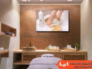 Tranh treo tường quán Spa đẹp ảnh đôi chân hiện đại AmiA 3203282024